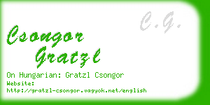 csongor gratzl business card